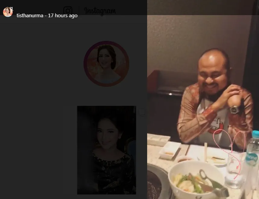 Tistha dan Afif dinner di Jakarta ©instagram/tisthanurma