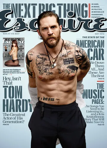 Tom Hardy di majalah Esquire @ showbizspy.com