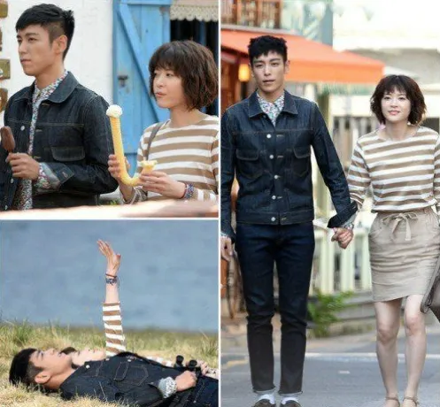 Momen syuting drama terbaru T.O.P dan Ueno Juri di Korea. ©koreaboo.com