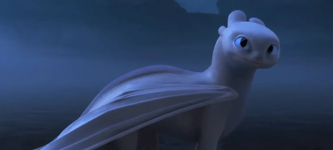 Naga night fury putih ini bakal jadi love interest Toothless?