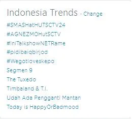 Agnes Monica langsung jadi trending.