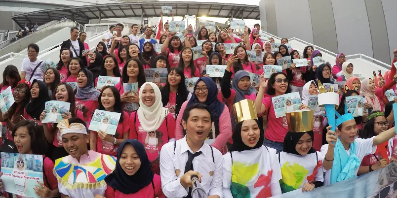 Wefie dulu sebelum nonton konser Taylor Swift di Singapura ©KapanLagi.com
