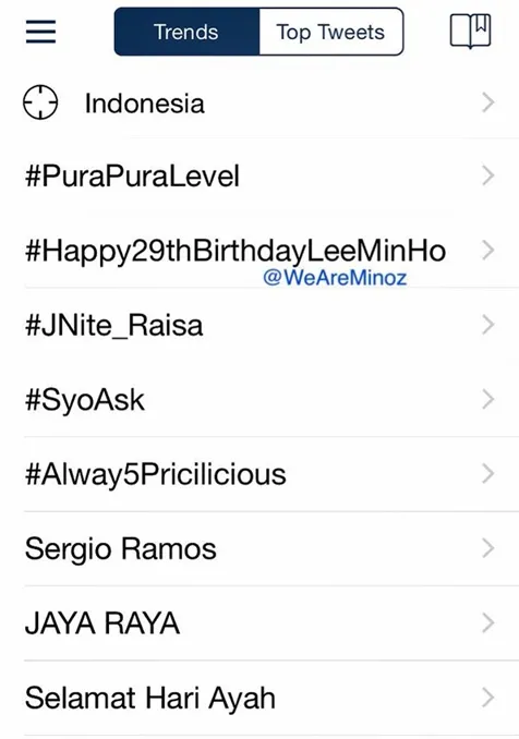 Lee Min Ho jadi trending topic Twitter pada ulang tahun ke-29 kali ini. ©twitter/WeAreMinoz