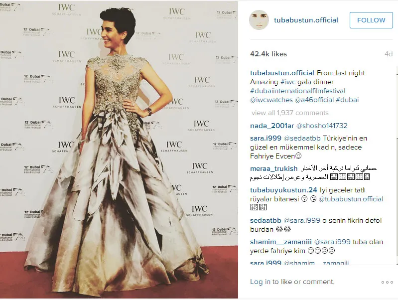 Ini dia penampilan anggun Tuba saat berada di Dubai © Instagram.com/tubabustun.official