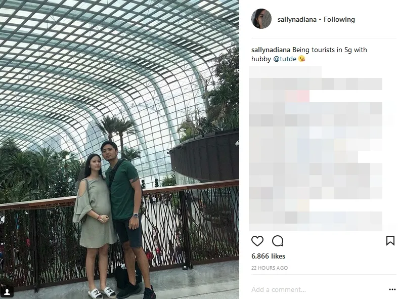 Sally istri Tutde sudah hamil @instagram/sallynadiana