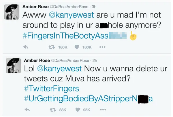 Amber Rose balas tweet penghinaan Kanye/©mtv.com