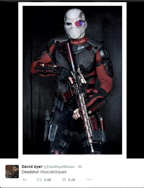Ini dia penampakan Will Smith sebagai Deadshot/©twitter.com/davidayermovies