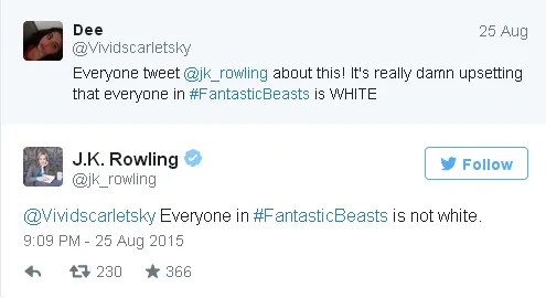 Rowling dituduh lakukan white-washing dalam film spin off Harry Potter/©cinema blend