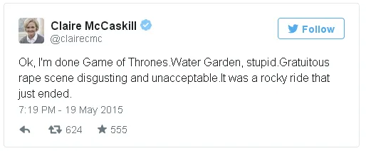 Tweet kecaman senator Claire/©twitter.com/clairemc