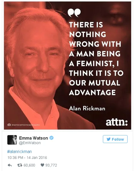 Tweet Emma Watson yang undang kemarahan netizen/©twitter.com/emwatson