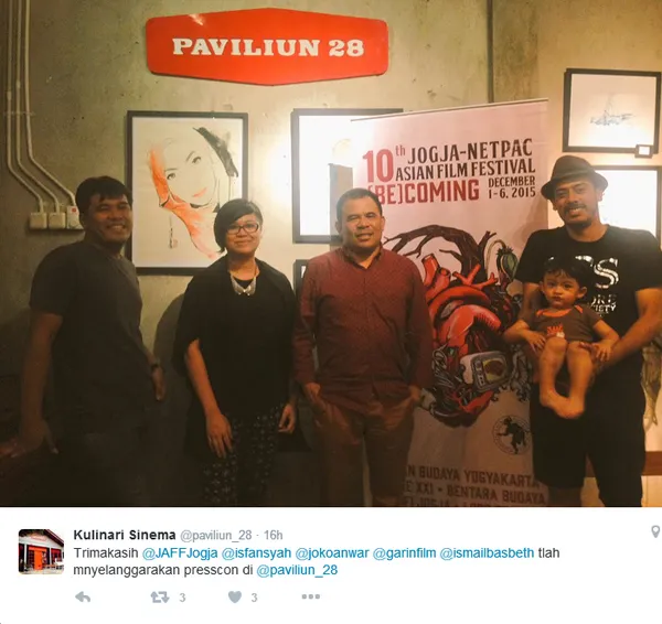 Suasana preskon JAFF semalam di Jakarta Selatan/©twitter.com/pavilion_28