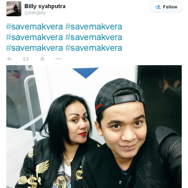 #SaveMakVera, inilah yang dilakukan Billy untuk selamatkan Mak Vera/©twitter.com/bangbily
