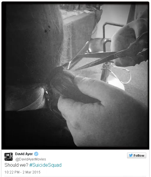 Twit 'menggoda' David Ayer/©twitter.com/davidayer