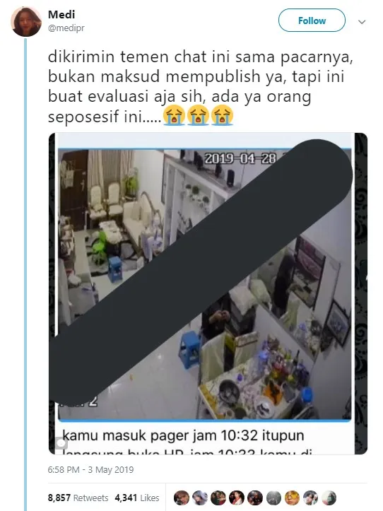Unggahan seorang netizen soal pengalaman temannya. (credit: Twitter.com/medipr)