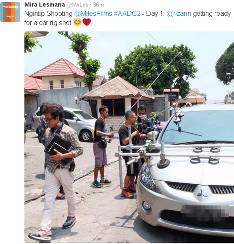 Syuting hari pertama AADC 2 bertepatan dengan Sumpah Pemuda/©twitter.com/MilesFIlms
