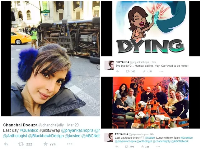 Kicauan Priyanka Chopra tentang saat-saat terakhirnya di New York @twitter.com/priyankachopra