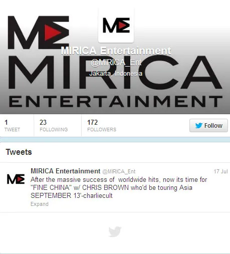 Capture Twitter MIRICA Entertainment