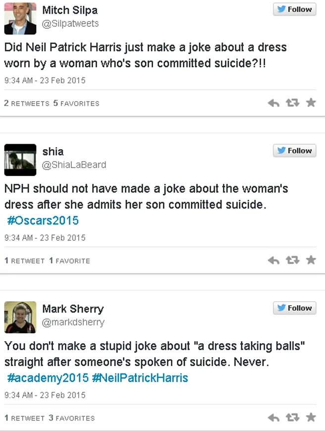 tweet yang menyerang Neil Patrick Harris/©thewashingtonpost.com