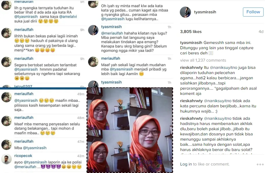 Tyas Mirasih tangani haters yang berkomentar buruk di sosial media. ©instagram.com/tyasmirasih