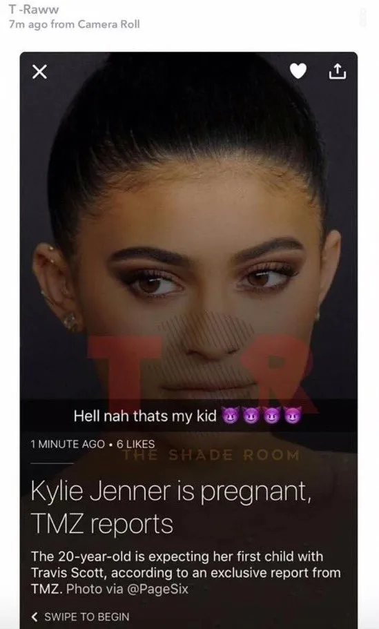 Tyga mengaku jika bayi dalam kandungan Kylie adalah anaknya © Radar Online