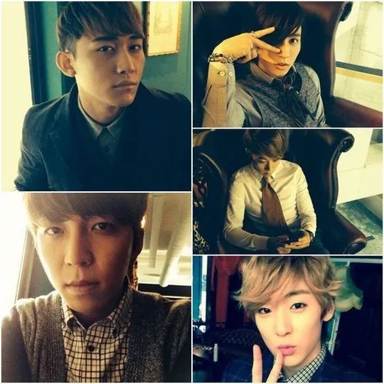 Member U-KISS dengan kostum rapi. Tampil lebih keren kan? ©Twitter U-KISS