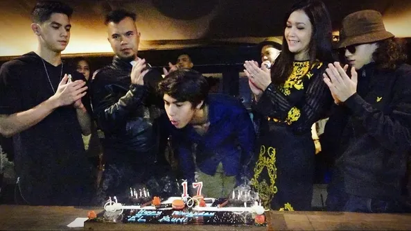 Dhani dan Maia di ultah El © instagram.com/maiaestiantyreal
