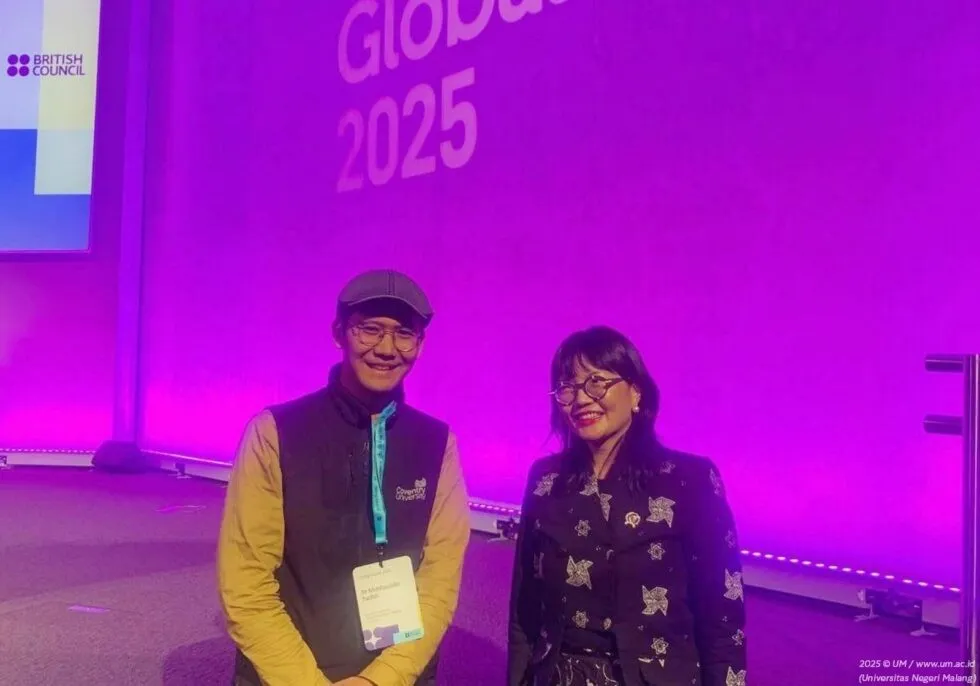 Dr. Muhibuddin Fadhli (kiri) bersama Wakil Menteri Pendidikan Tinggi, Sains dan Teknologi, Prof. Stella Christie dalam acara konferensi Going Global 2025