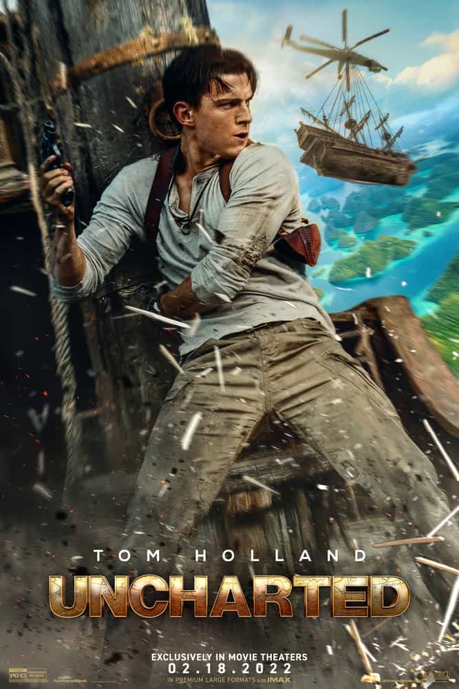 Tom Holland with the iconic Nathan Drake costume. (Photo: Sony Pictures)