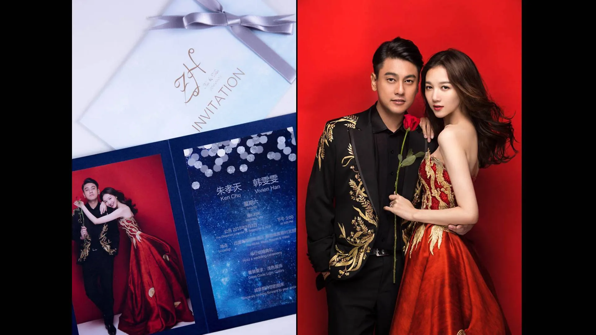 Undangan pernikahan Ken Zhu dan Vivian Han di Bali. ©toggle.sg