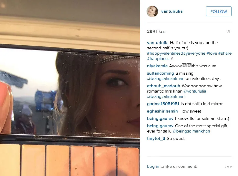 Benarkah Iulia Vantur ungkapkan cinta untuk Salman Khan? © Instargram.com/vanturiulia