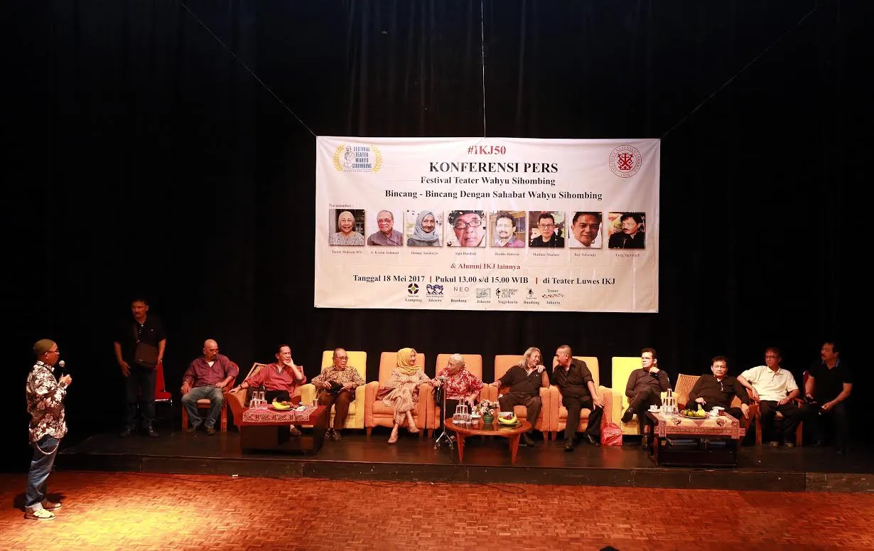Kamis (18/05) lalu diadakan Festival Teater untuk mengenang Wahyu Sihombing di Institut Kesenian Jakarta © KapanLagi.com®/Fikri Alfi Rosyadi