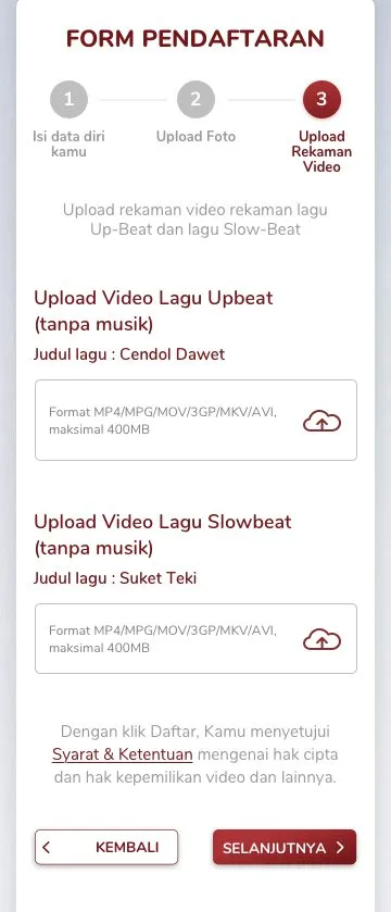 Pastikan upload video sesuai persyaratan (credit: Kapanlagi.com)
