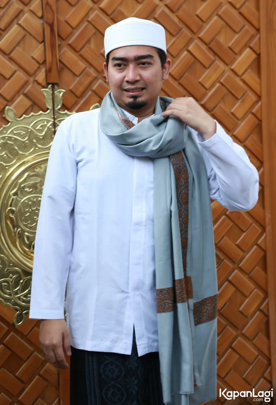 Ustaz Solmed bercerita sempat ditahan di Singapura. ©KapanLagi.com/Agus Apriyanto