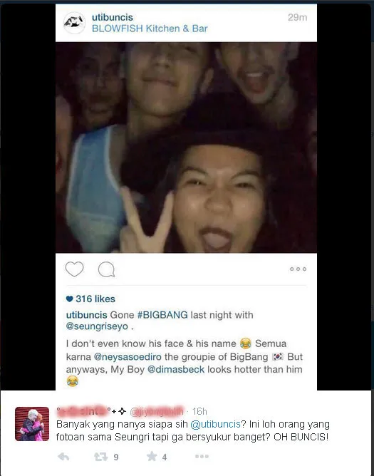 Stylish Putri Selaras Oesman yang bikin fans Big Bang di Indonesia berang. ©Twitter/Jiyeongahhh