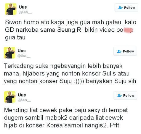 Twit Uus yang dianggap sudah keterlaluan ©Twitter/@Uus__