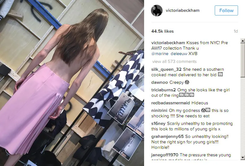 Unggahan Victoria Beckham tuai kritik © Instagram.com/victoriabeckham