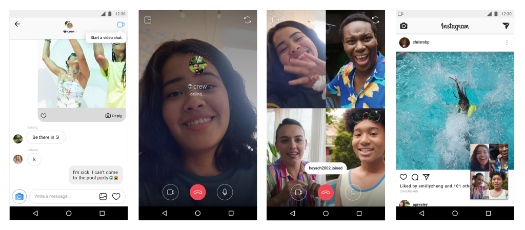 Sekarang bisa videocall di DM Instagram loh. (instagram-press)