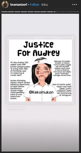 Dukungan Untuk Audrey