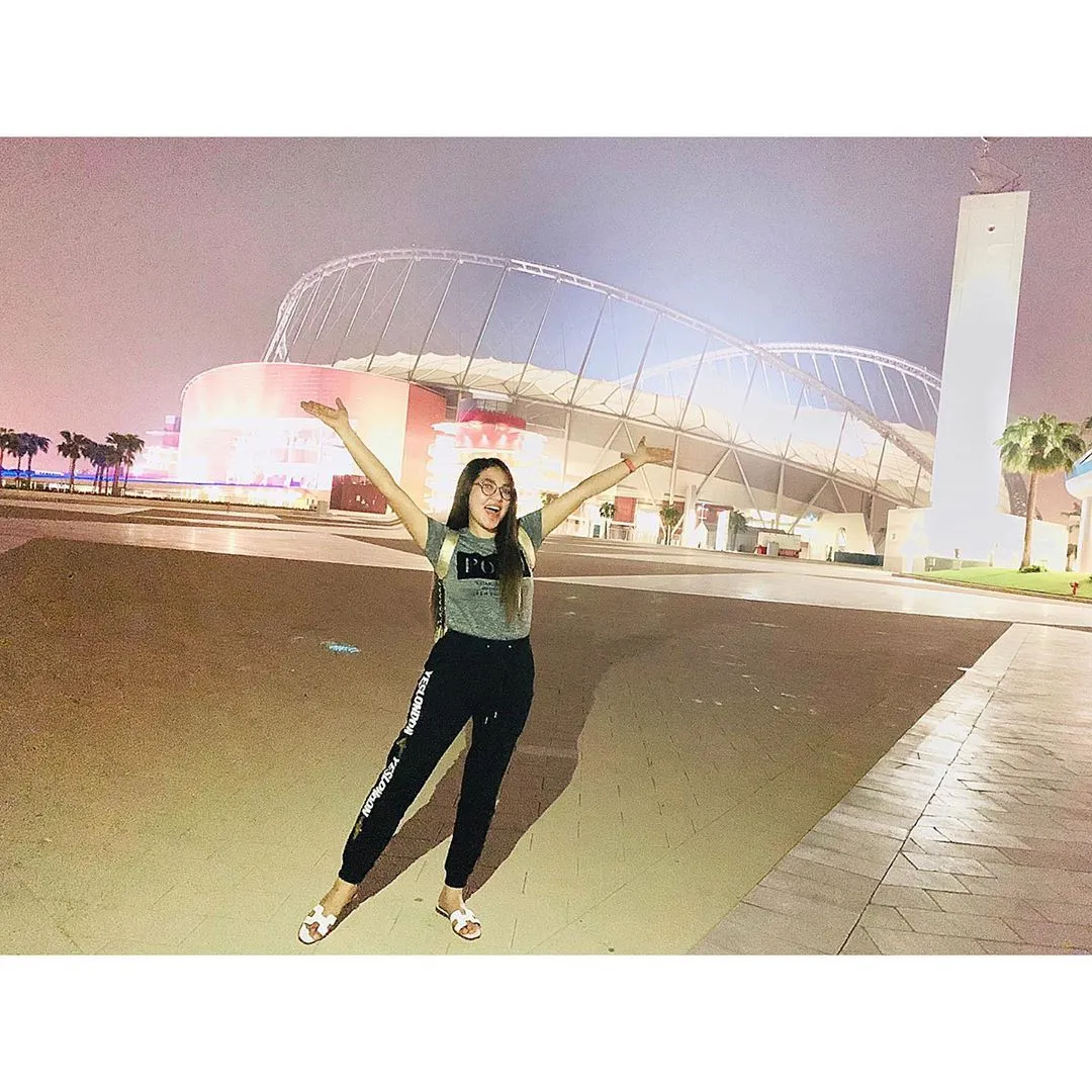 Via Vallen di Kolifa Stadium Qatar. (credit: Instagram.com/viavallen)