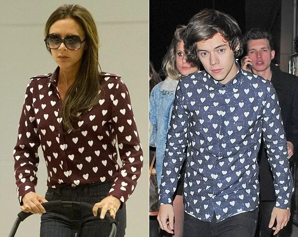 Victoria Beckham vs Harry Styles @ dailymail.co.uk