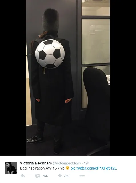 Tas bola ala Victoria @ twitter.com/victoriabeckham