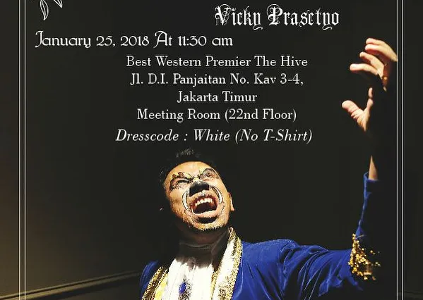 Undangan Bachelor Party Vicky Prasetyo. © Instagram/angellelga