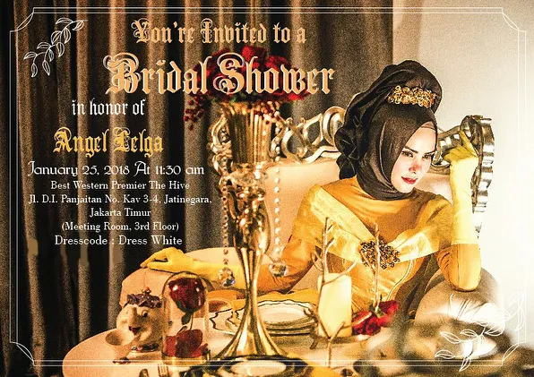 Undangan bridal shower Angel Lelga. © Instagram/angellelga