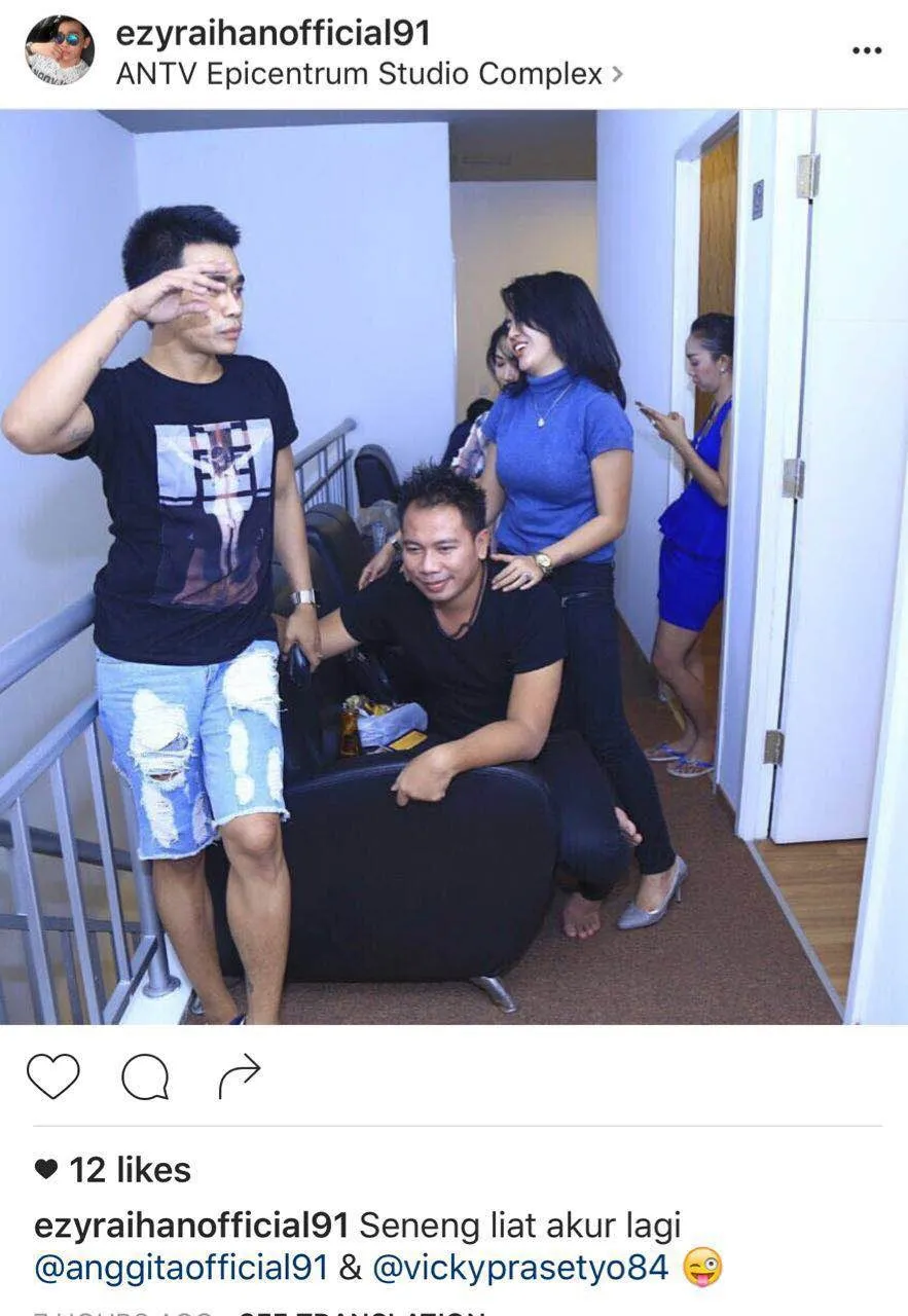 Vicky dan Anggita digodain © instagram.com/ezyraihanofficial91