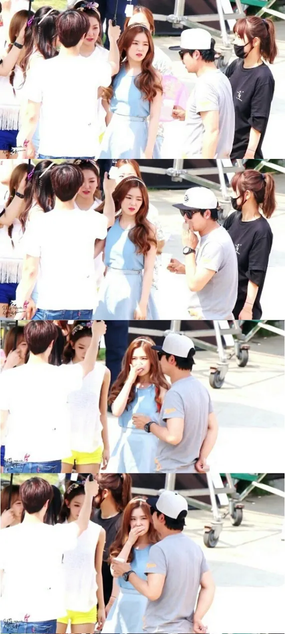 Ekspresi Irene Red Velvet yang spontan saat ada perokok di sebelahnya. © kkuljaem.blogspot.com