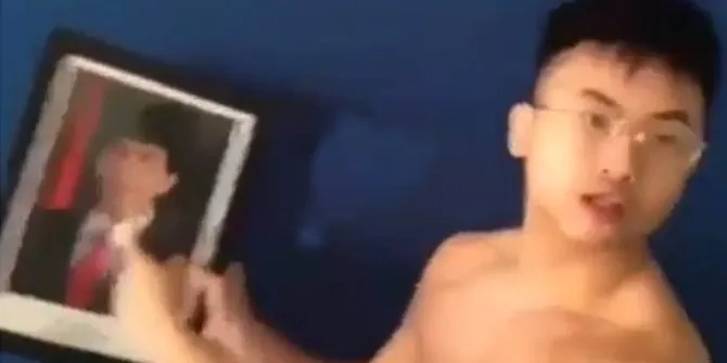 Tak berselang lama setelah videonya viral, pemuda ini langsung dibekuk polisi. © Istimewa