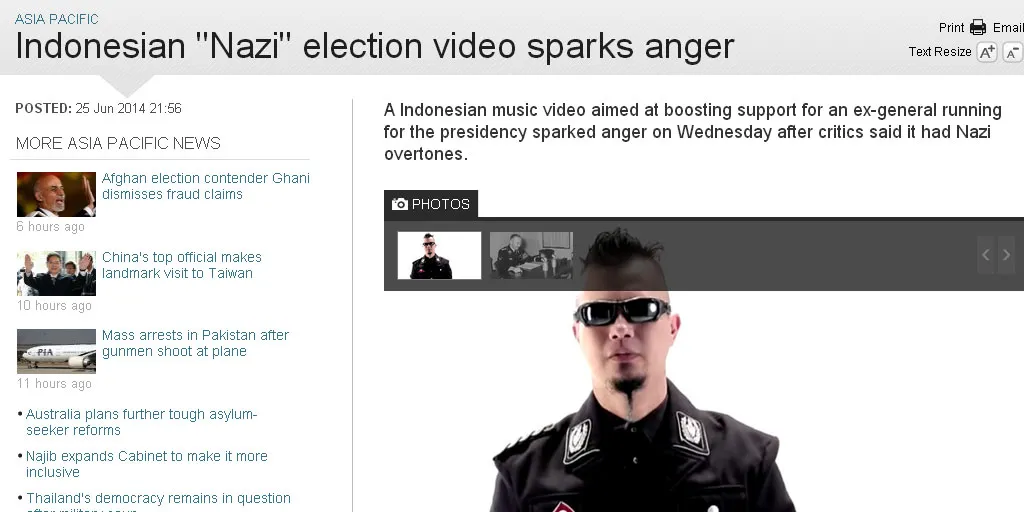 Media Singapura bahas video Ahmad Dhani. ©Channel NewsAsia