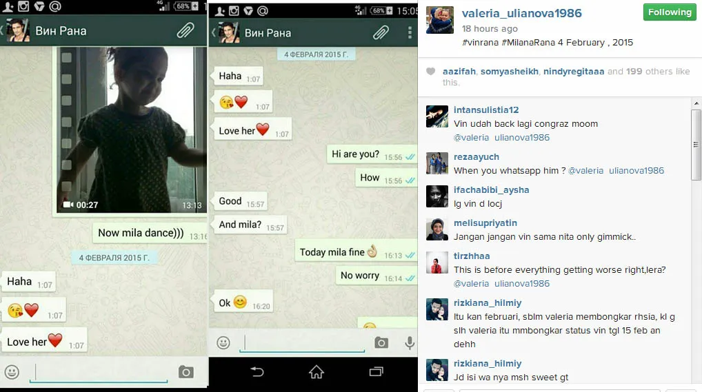 Vin sempat mengakui Milana? @instagram/vinrana