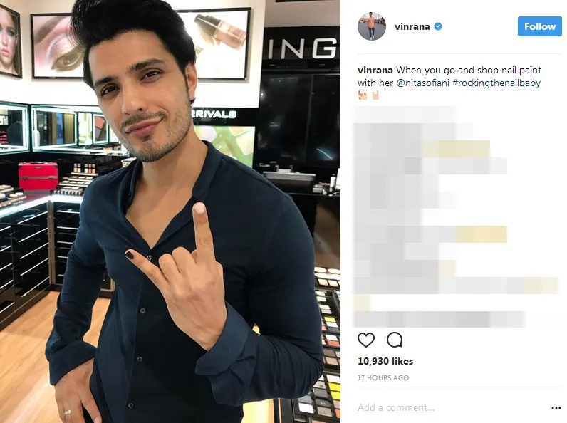 Vin Rana pakai kuteks, cocok? ©instagram/vinrana
