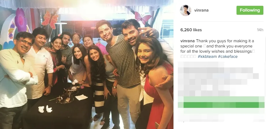Vin Rana dapat kejutan di hari ulang tahunnya dari pemain Kumkum Bhagya ©instagram/vinrana